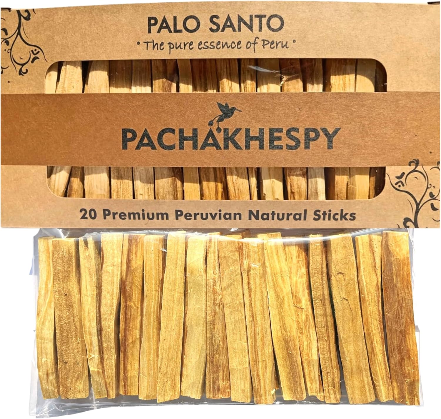 Pachakahespy Premium Palo Santo Sticks 20 Pack