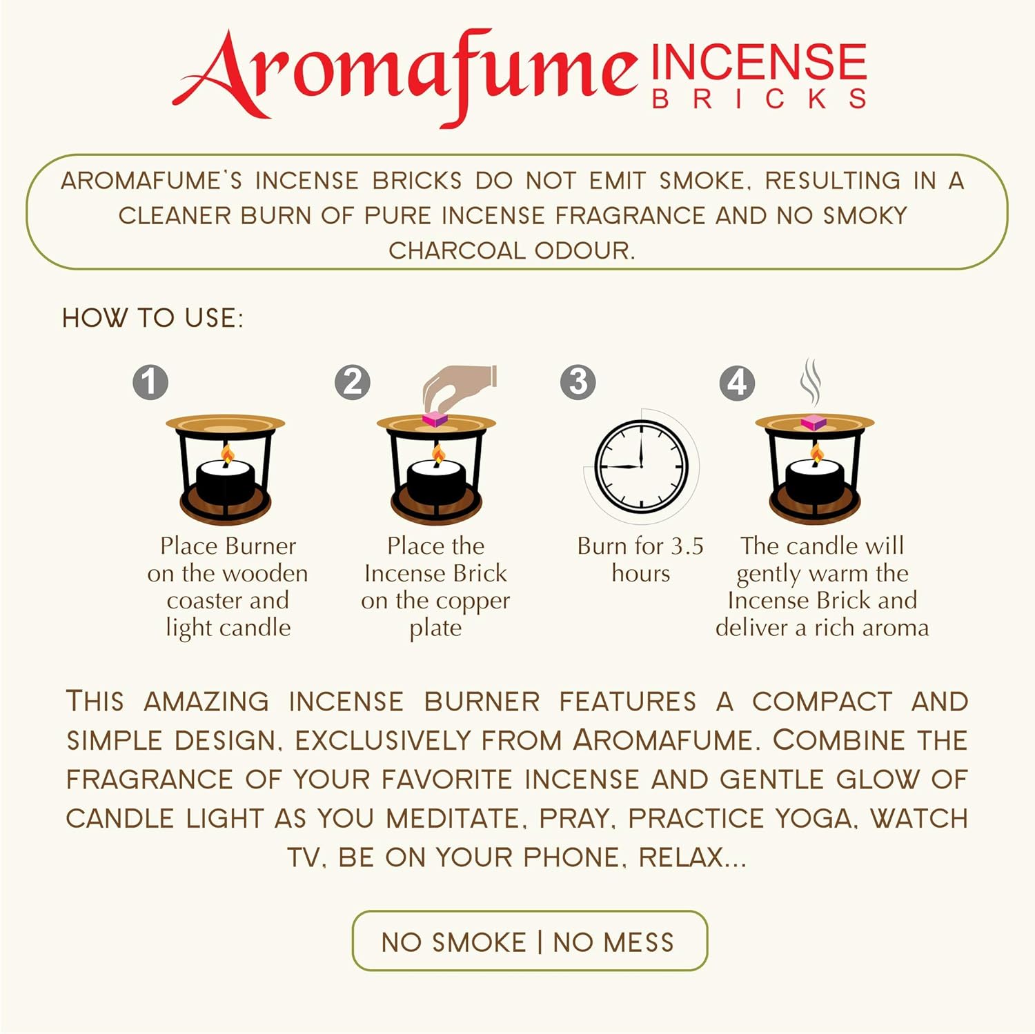 Aromafume Spiritual Awareness Incense Brick Set