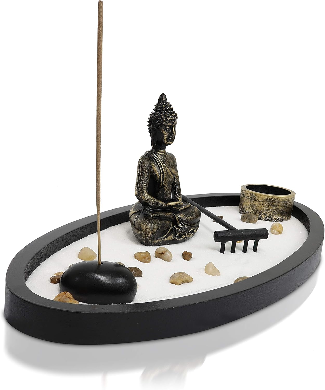 Basic Fundamentals Zen Garden Kit Decor for Home Office Desk