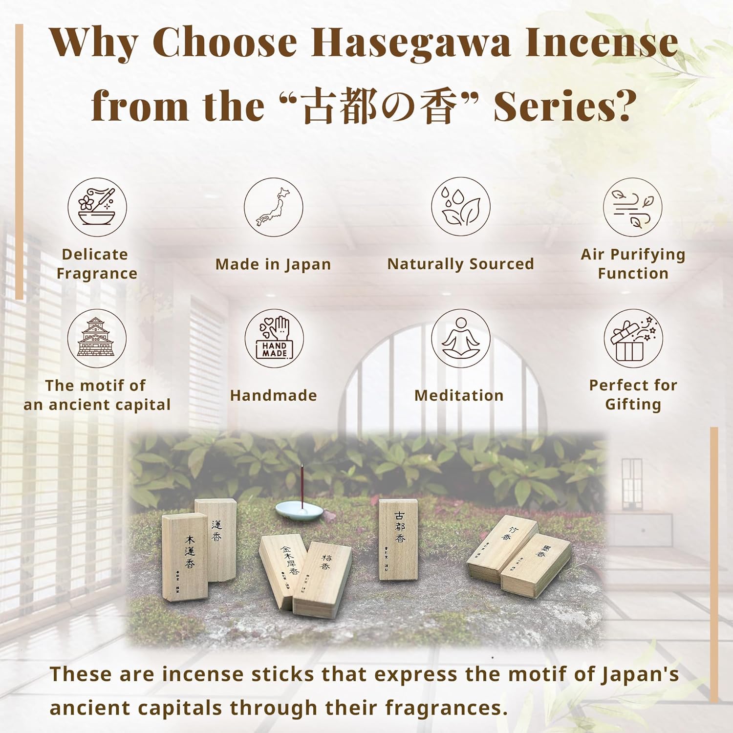 Hasegawa Japanese Smokeless Spring Plum Blossom Incense - 30 Sticks