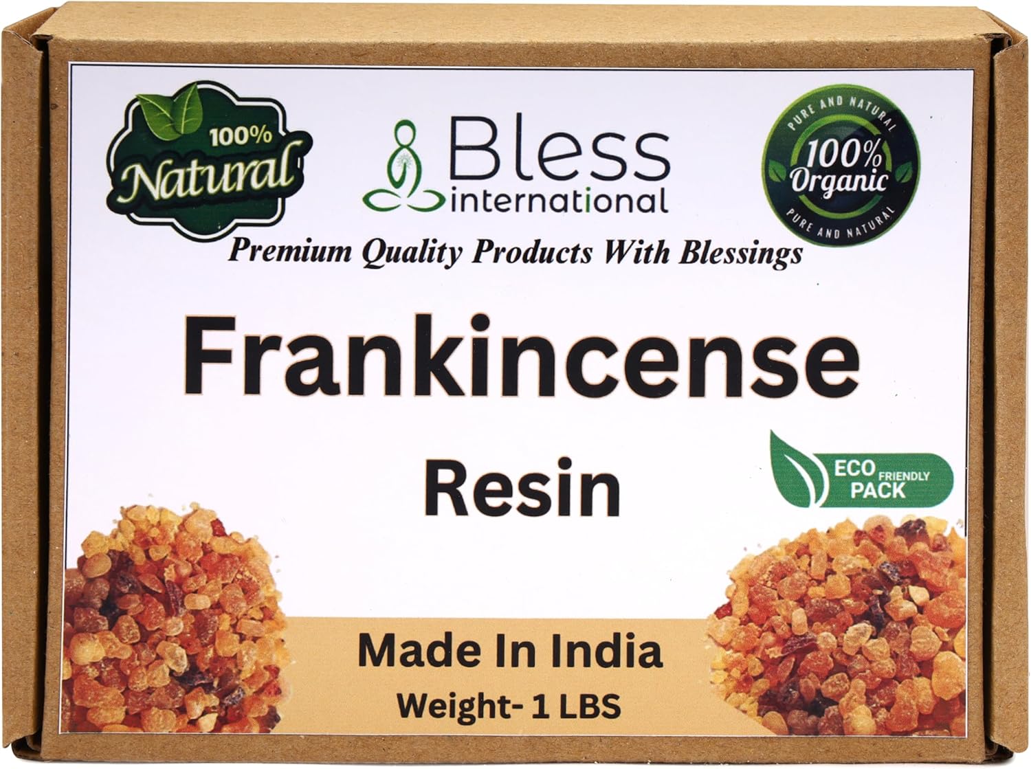 Bless International Premium Grade A Indian Frankincense Natural Tree Sap Resin 16 Ounces