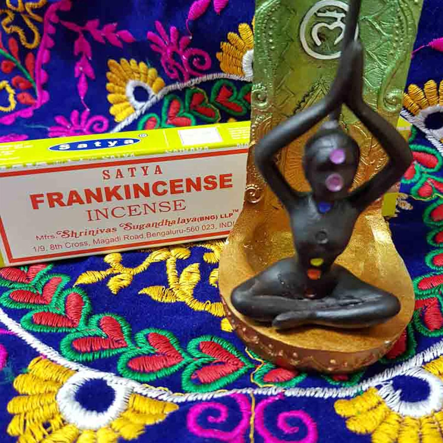 Satya Sai Baba Nag Champa Frankincense Incense Sticks - 12 Pack