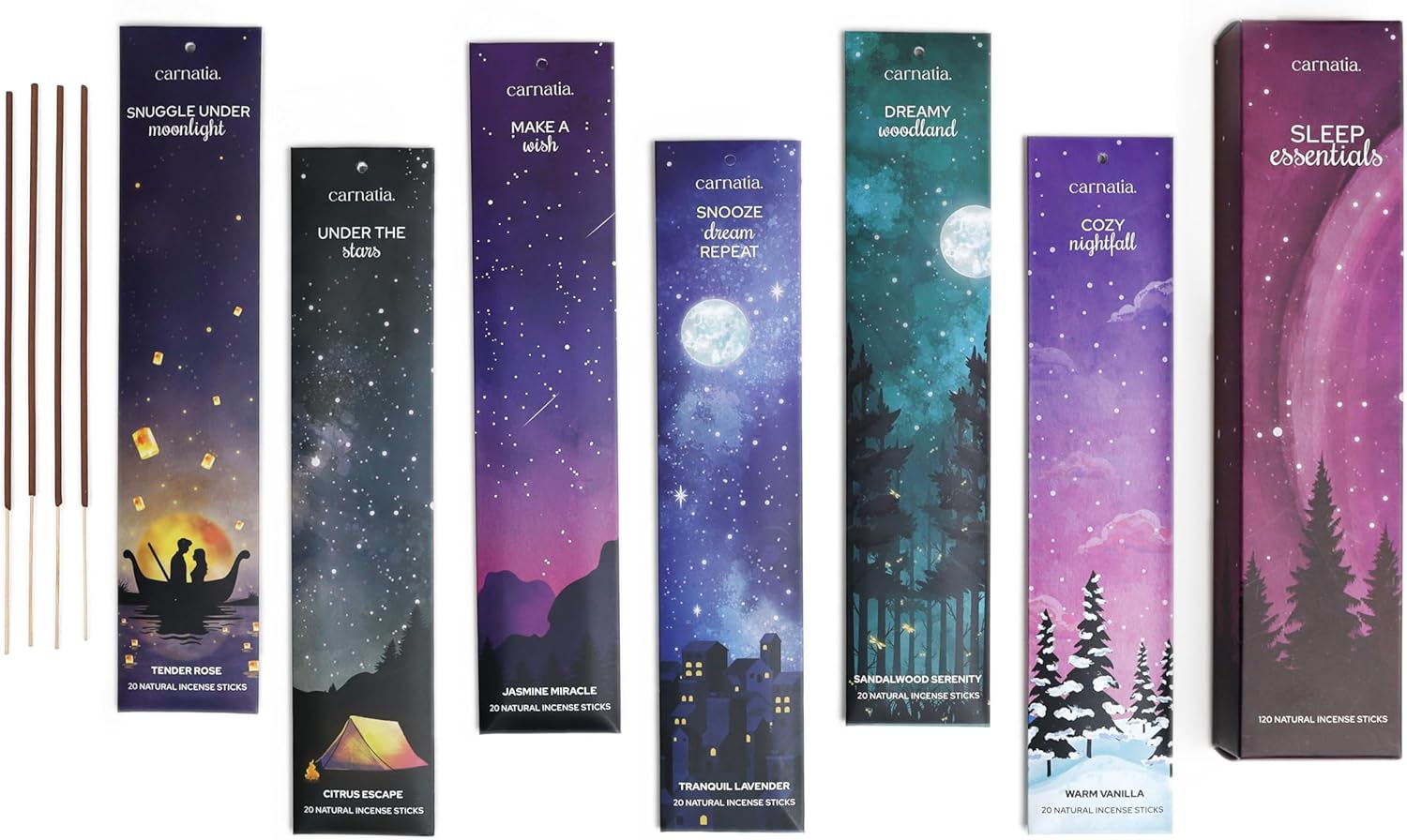 Carnatia Sleep Essentials Incense Sticks Set of 6