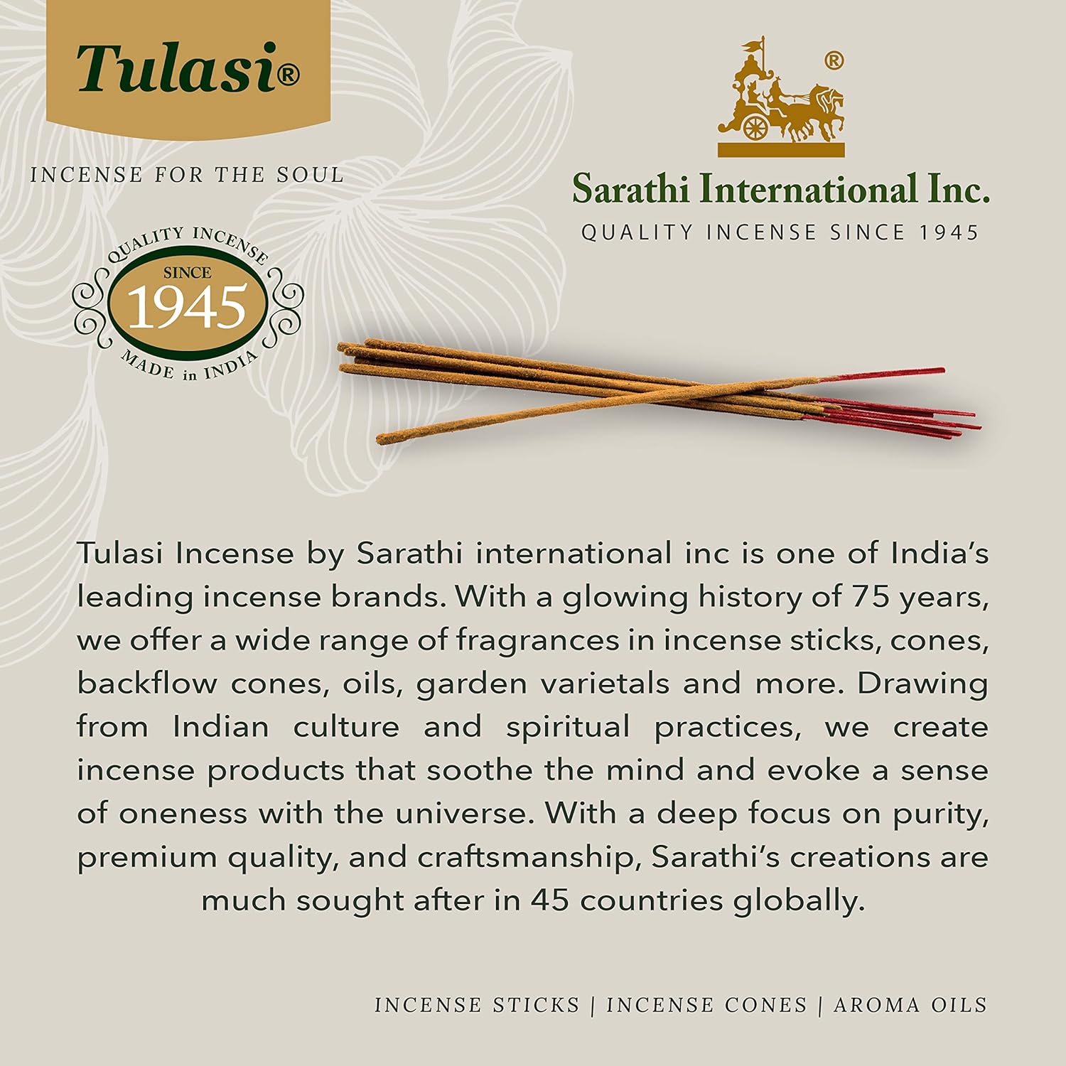 Tulasi Assorted Incense Sticks Set of 12 Scents