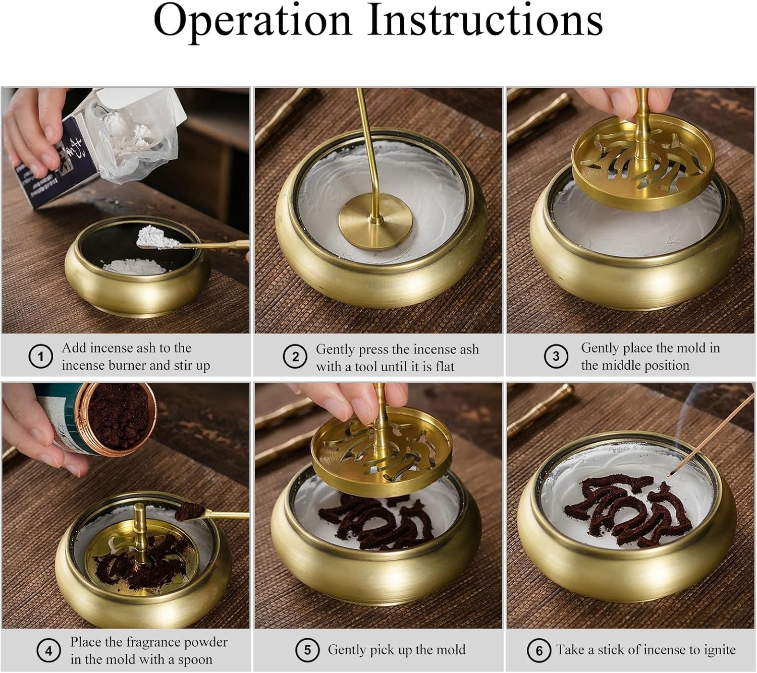 Yawlsow 17Pcs Incense Burner Kit for Meditation and Yoga