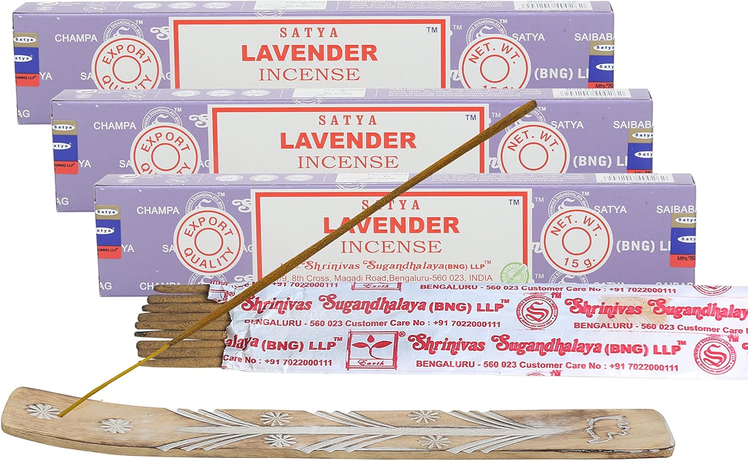 Raajsee Satya Lavender Incense Sticks 45 GMS Bundle