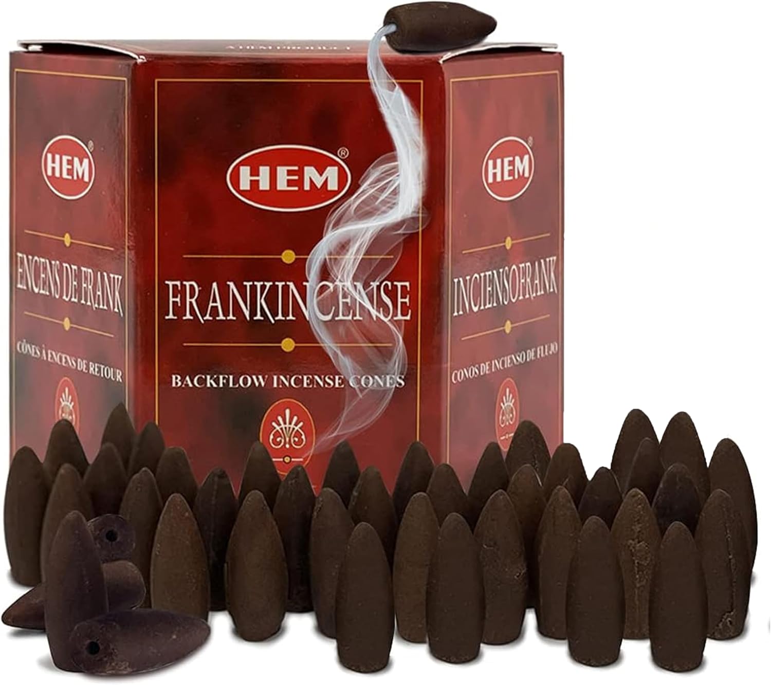 Frankincense Backflow Incense Cones for Aromatic Smoke Fountain