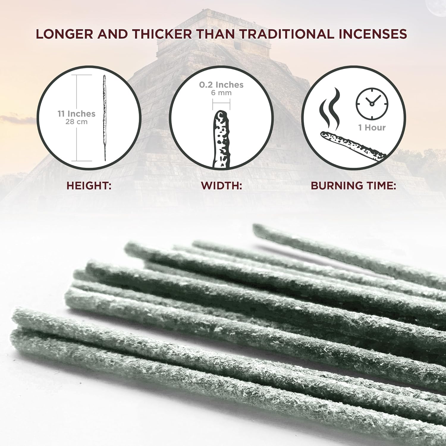 White Copal Incense Sticks - 20 Sticks for Meditation Yoga and Spiritual Cleansing