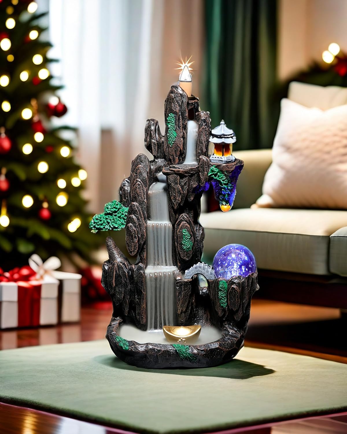 Semli Backflow Incense Holder Waterfall Burner Home Decor