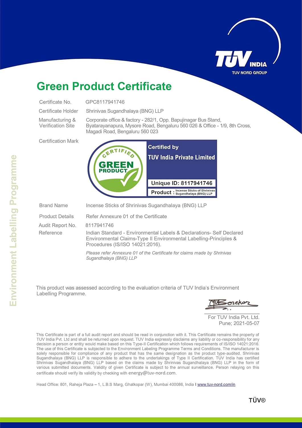 Earth Satya Incense Sticks Set of 7 - Nag Champa Sandalwood Lavender Citronella Meditation Healing and Relaxation