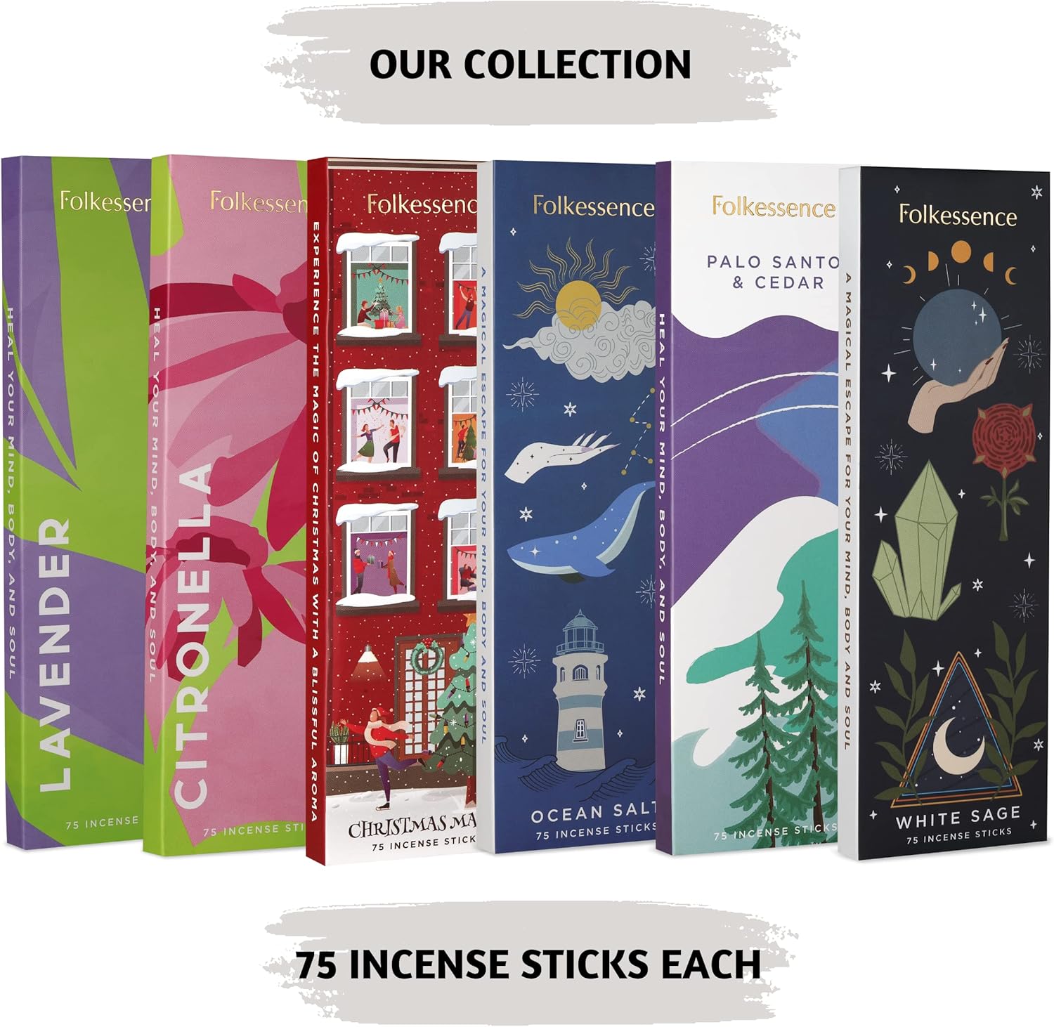 Folkulture Citronella Incense Sticks Set of 75