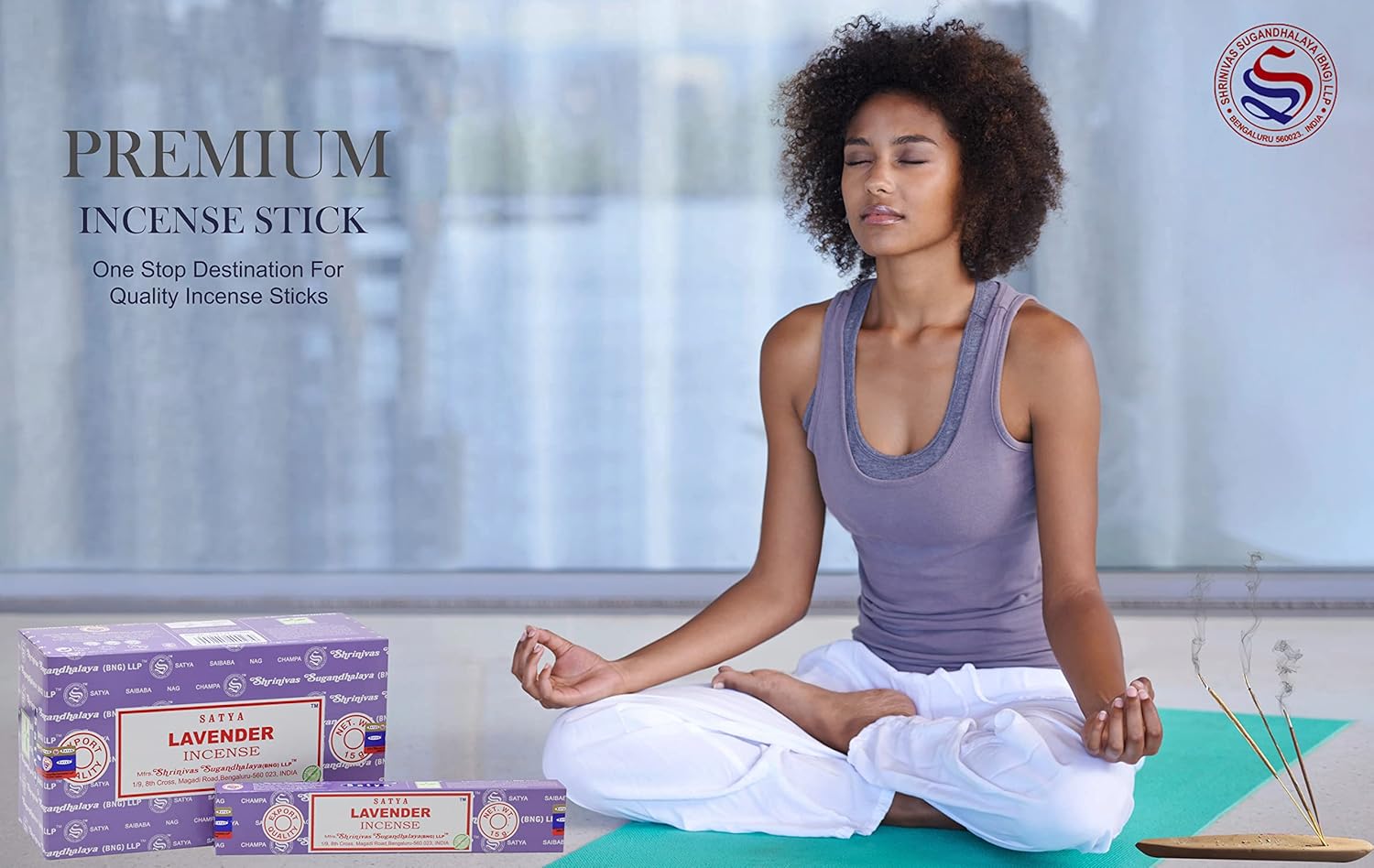 EARTH Satya Lavender Incense Sticks Pack of 12