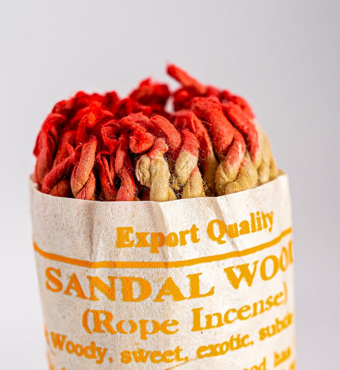 Sandalwood Tibetan Organic Handmade Rope Incense - 2 Bundles 90pcs
