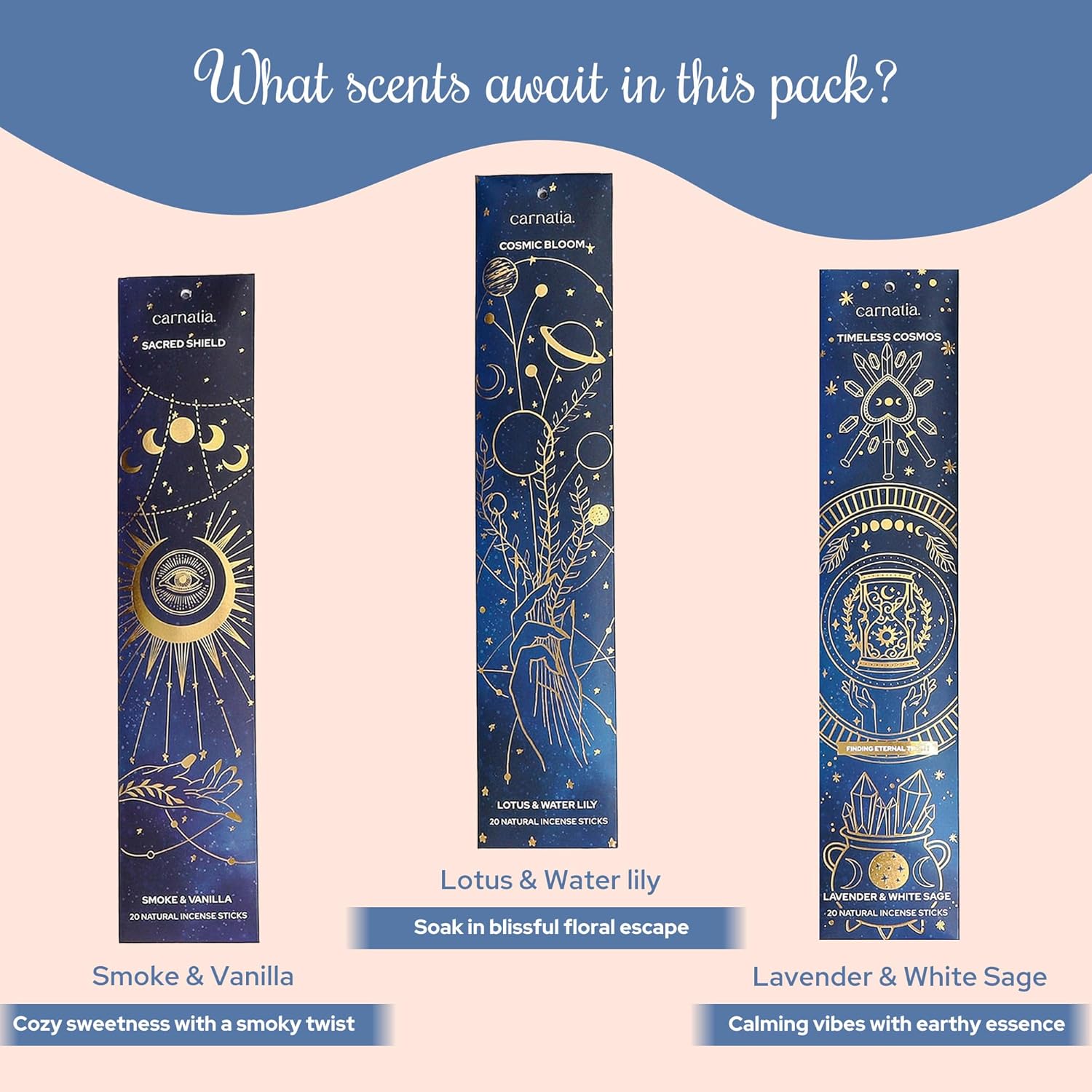 Carnatia Starry Spell Incense Sticks Set of 6