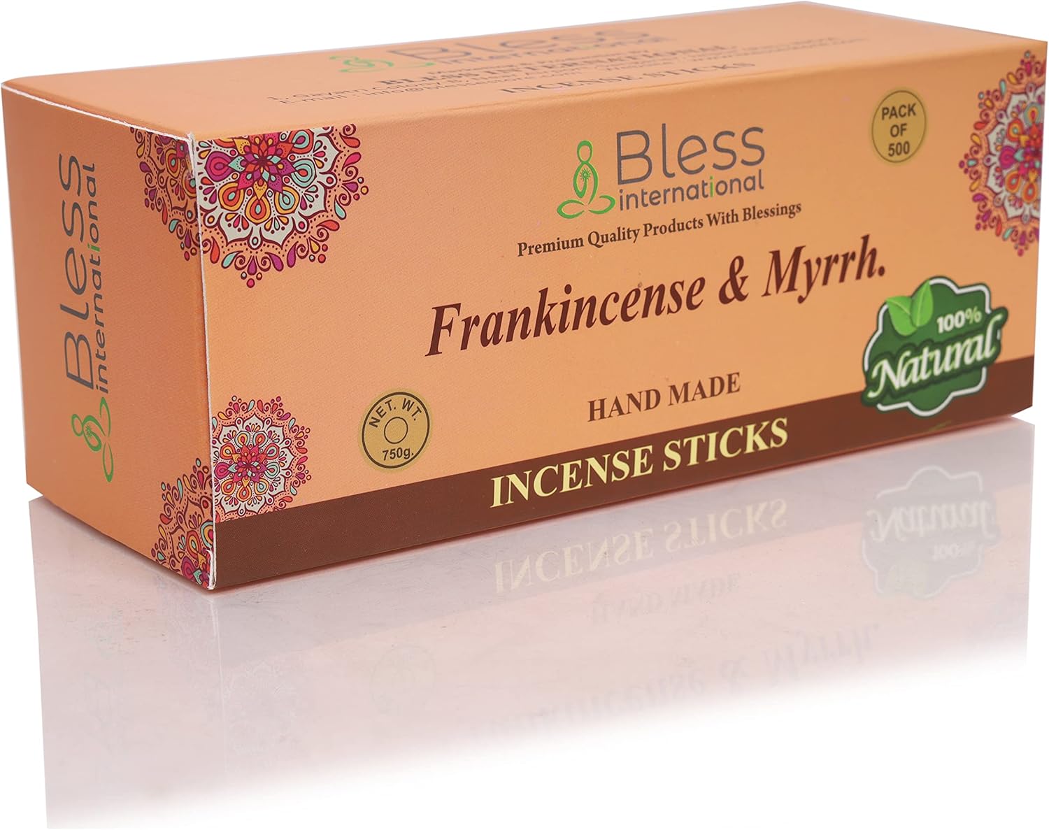 Bless Frankincense and Myrrh Natural Handmade Incense Sticks 500 Sticks