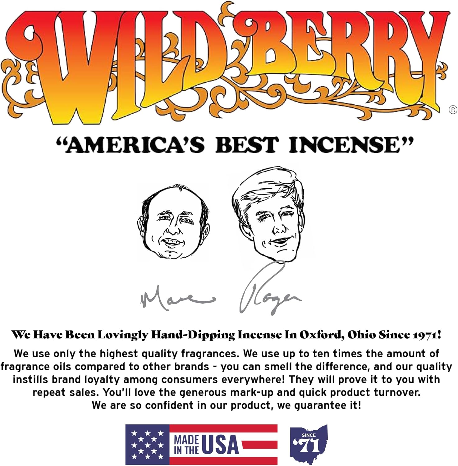 Wild Berry Incense Sticks - Wizard - Citrus with Yuzu and Cedar - 100 Count