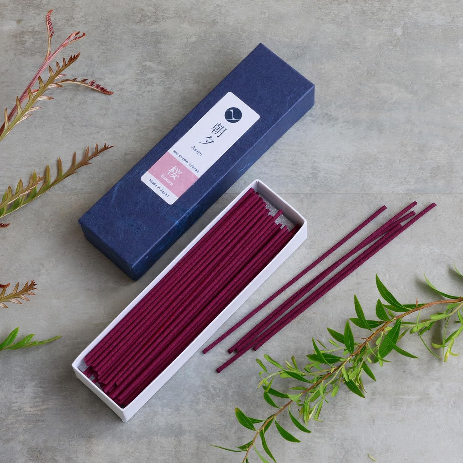 Asayu Japan Low Smoke Cherry Blossom Incense Sticks 20g Sampler