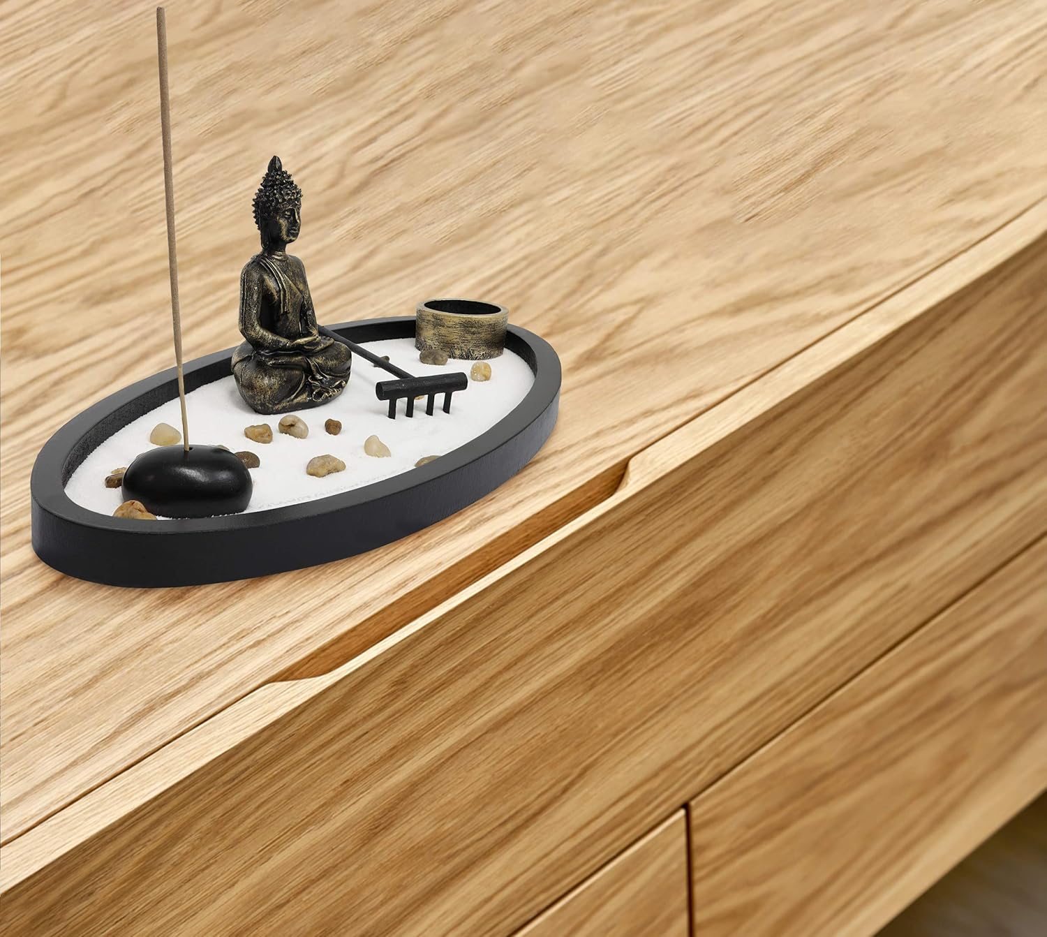 Basic Fundamentals Zen Garden Kit Decor for Home Office Desk