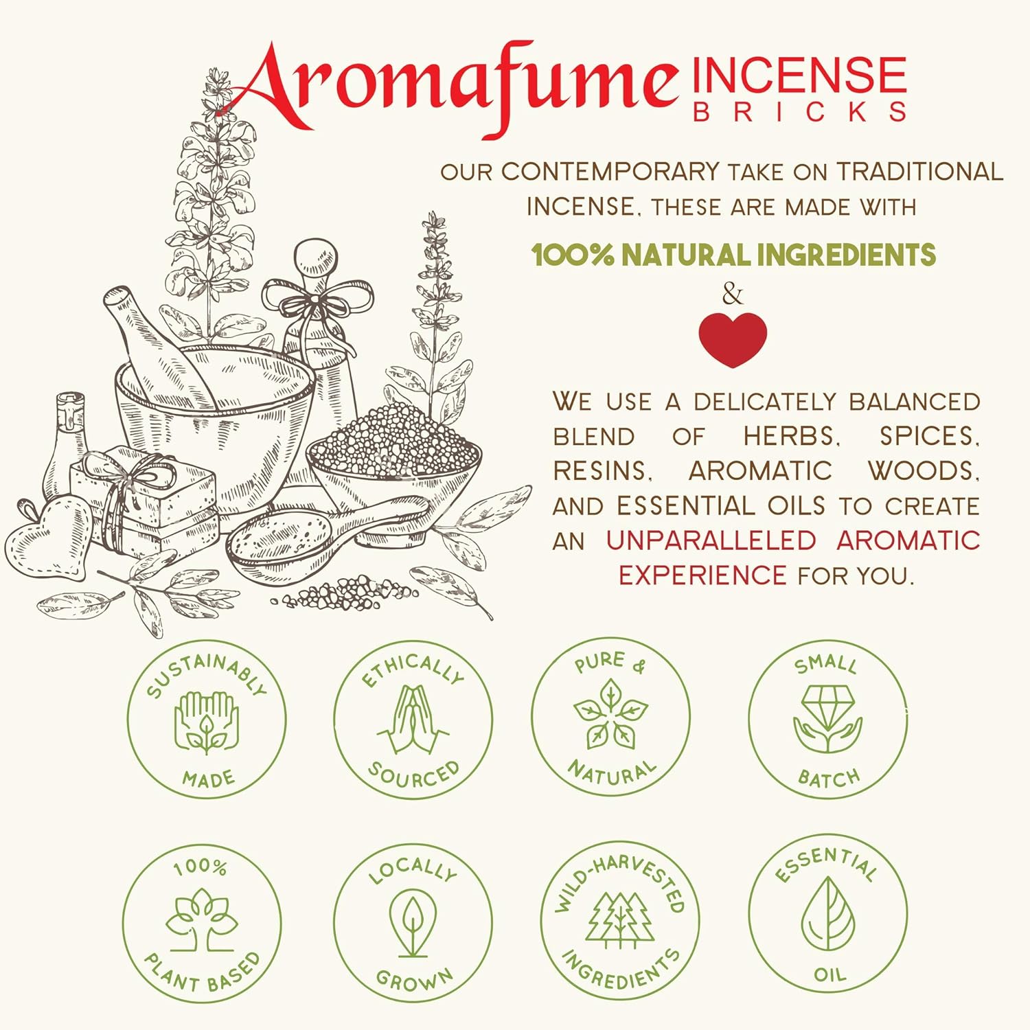 Aromafume Spiritual Awareness Incense Brick Set
