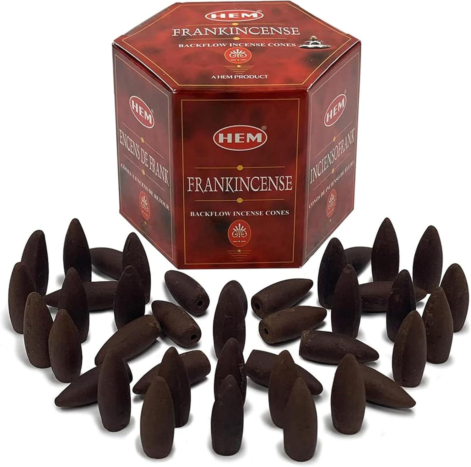Frankincense Backflow Incense Cones for Aromatic Smoke Fountain