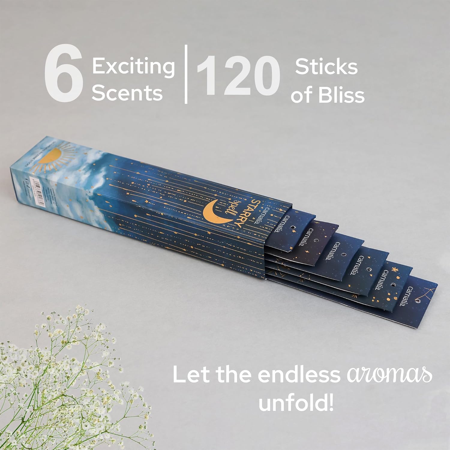 Carnatia Starry Spell Incense Sticks Set of 6