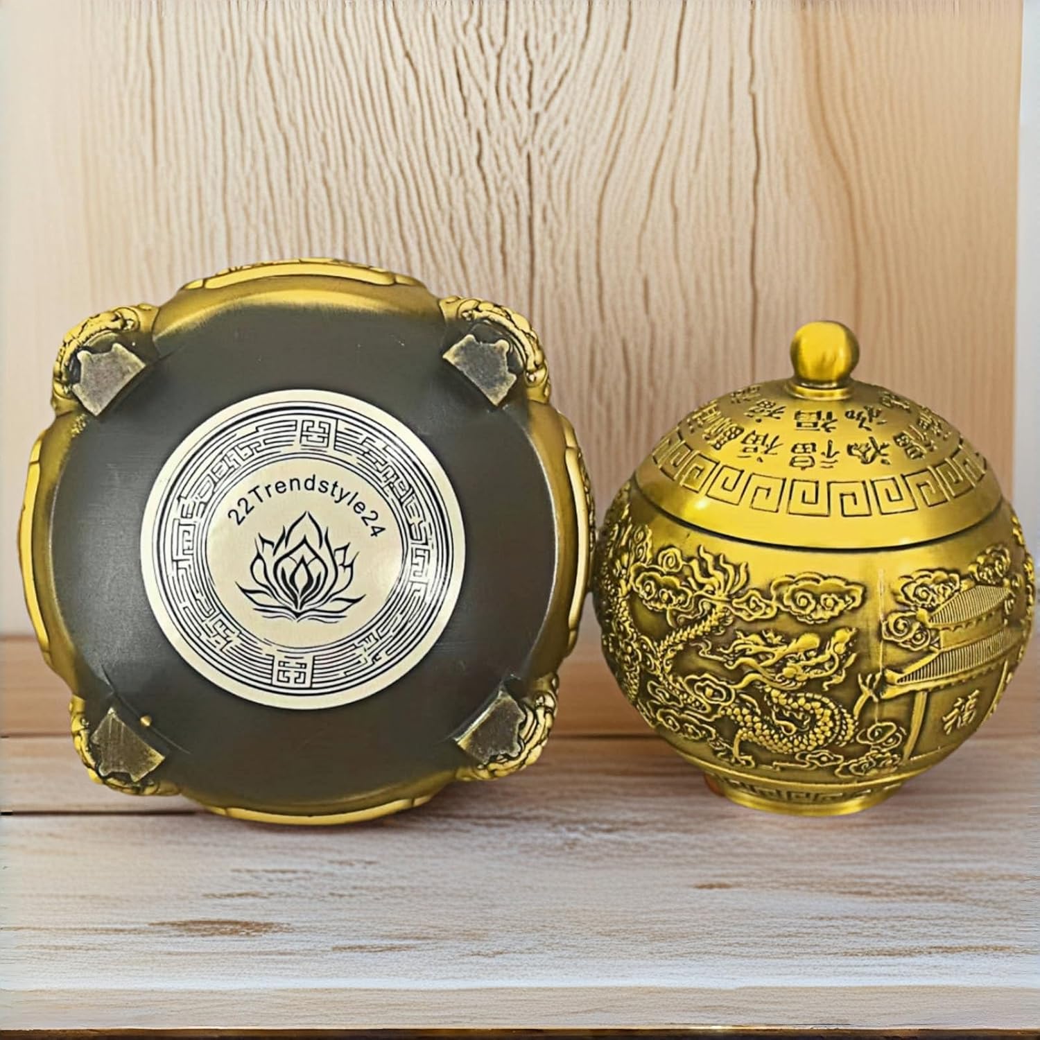 Spinning Brass Incense Burner with 360 Degree Rotation
