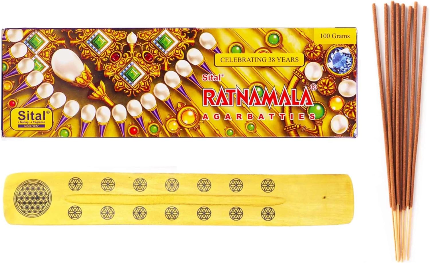 Hashcart Ratnamala Organic Incense Sticks 50 Pack