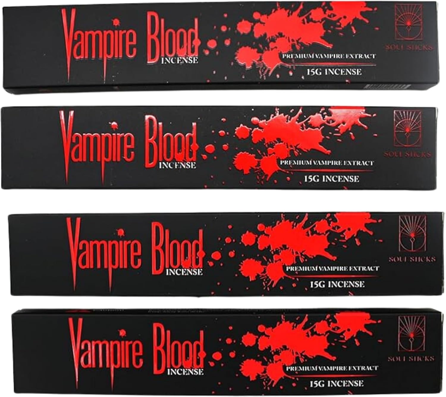 Vampire Blood Fragrance Incense Sticks 4 Pack 15 Grams Natural Aromatherapy