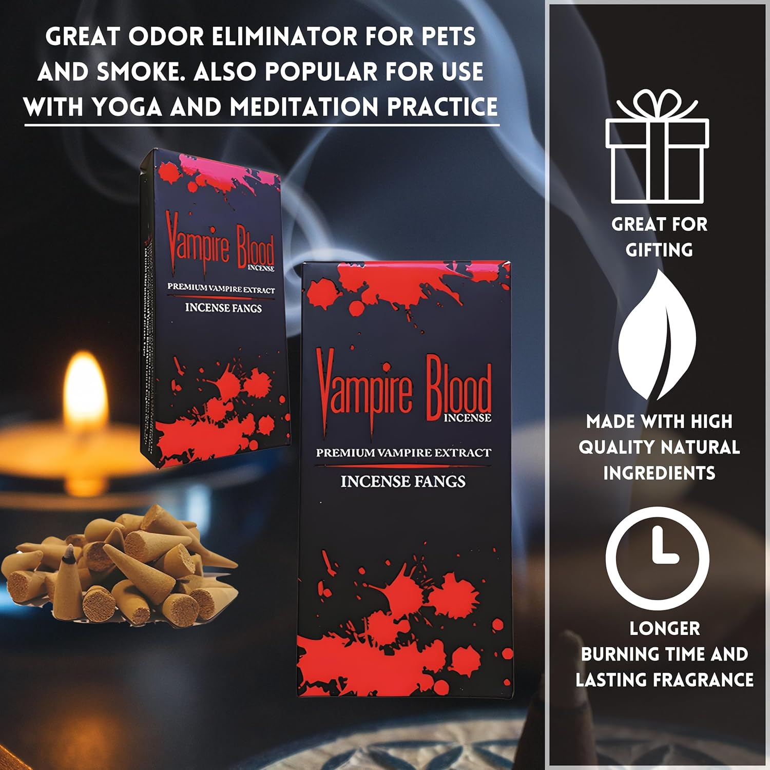 Soul Sticks Vampire Blood Incense Cones 40 Count