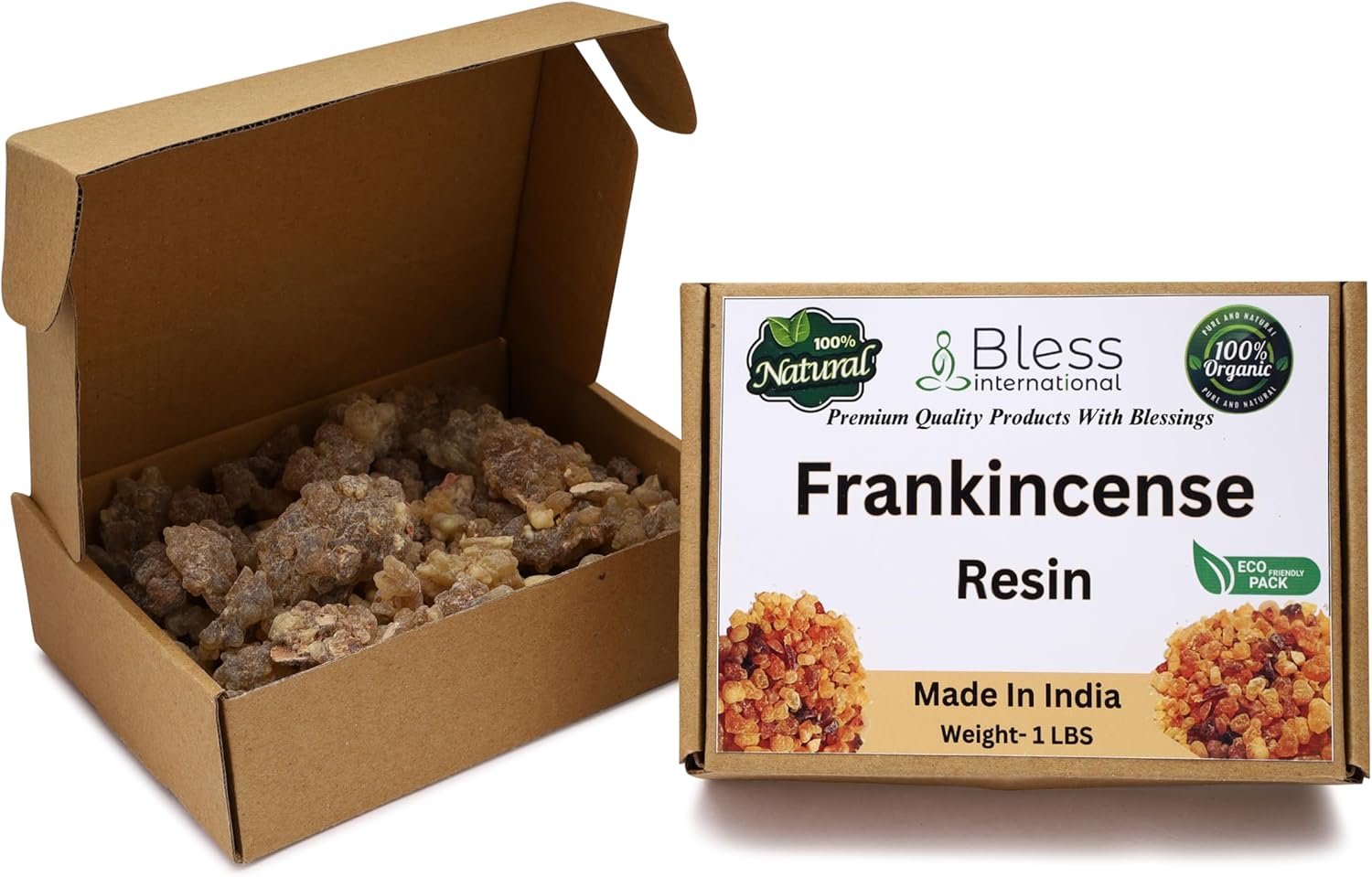 Bless International Premium Grade A Indian Frankincense Natural Tree Sap Resin 16 Ounces