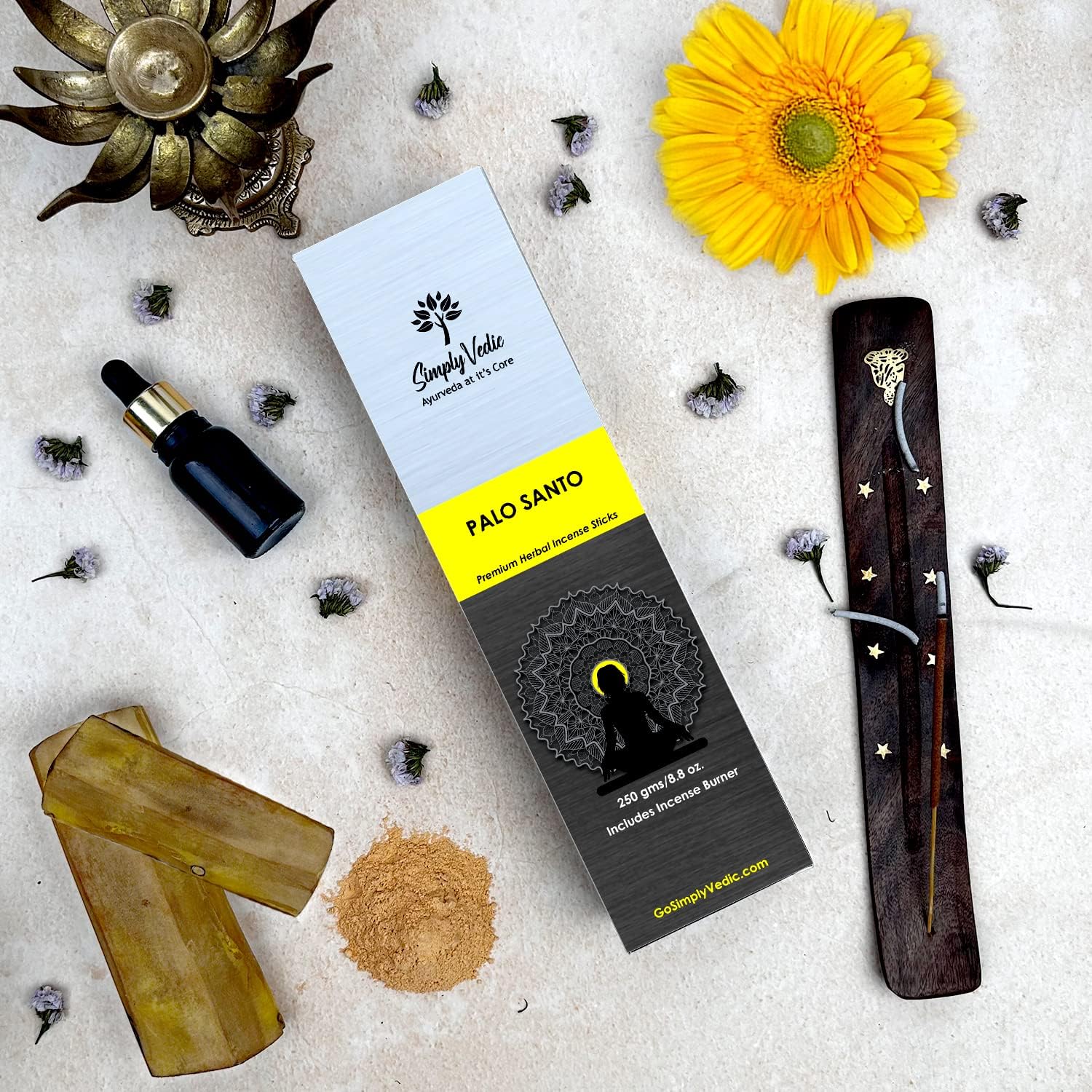 Simply Vedic Palo Santo Incense Sticks 250g Pack