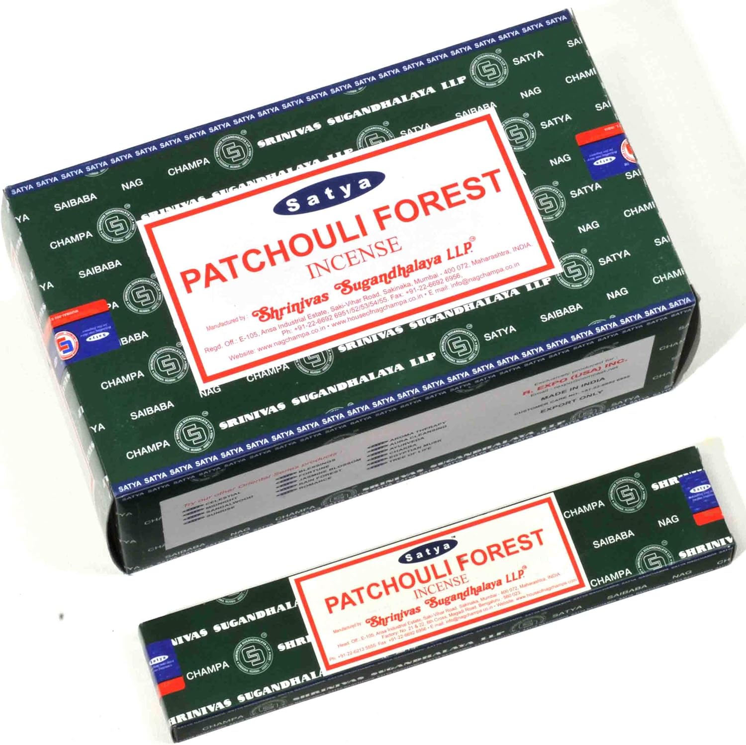 Satya Patchouli Forest Nag Champa Incense 180 Grams 1