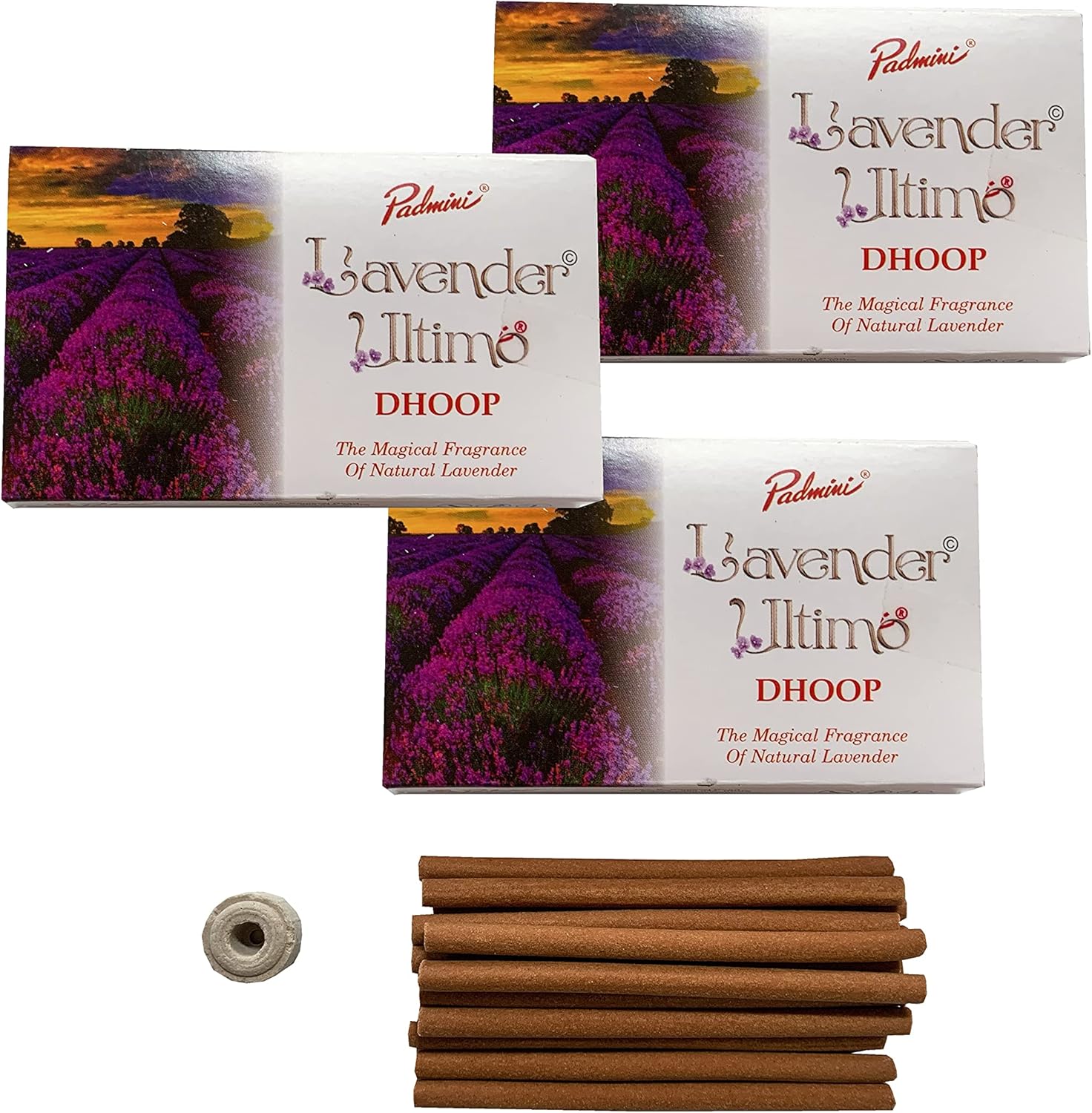 PADMINI Incense Lavender Dhoop Sticks 3 Pack