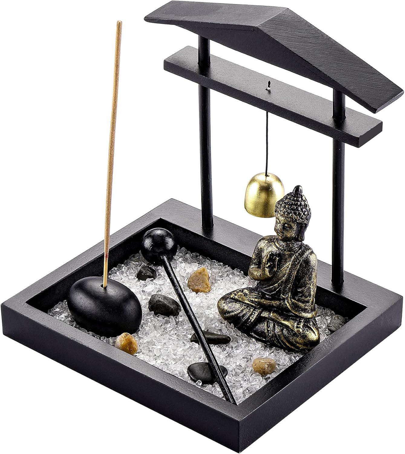 Jovivi Zen Garden Set with Buddha Statue and Incense Holder