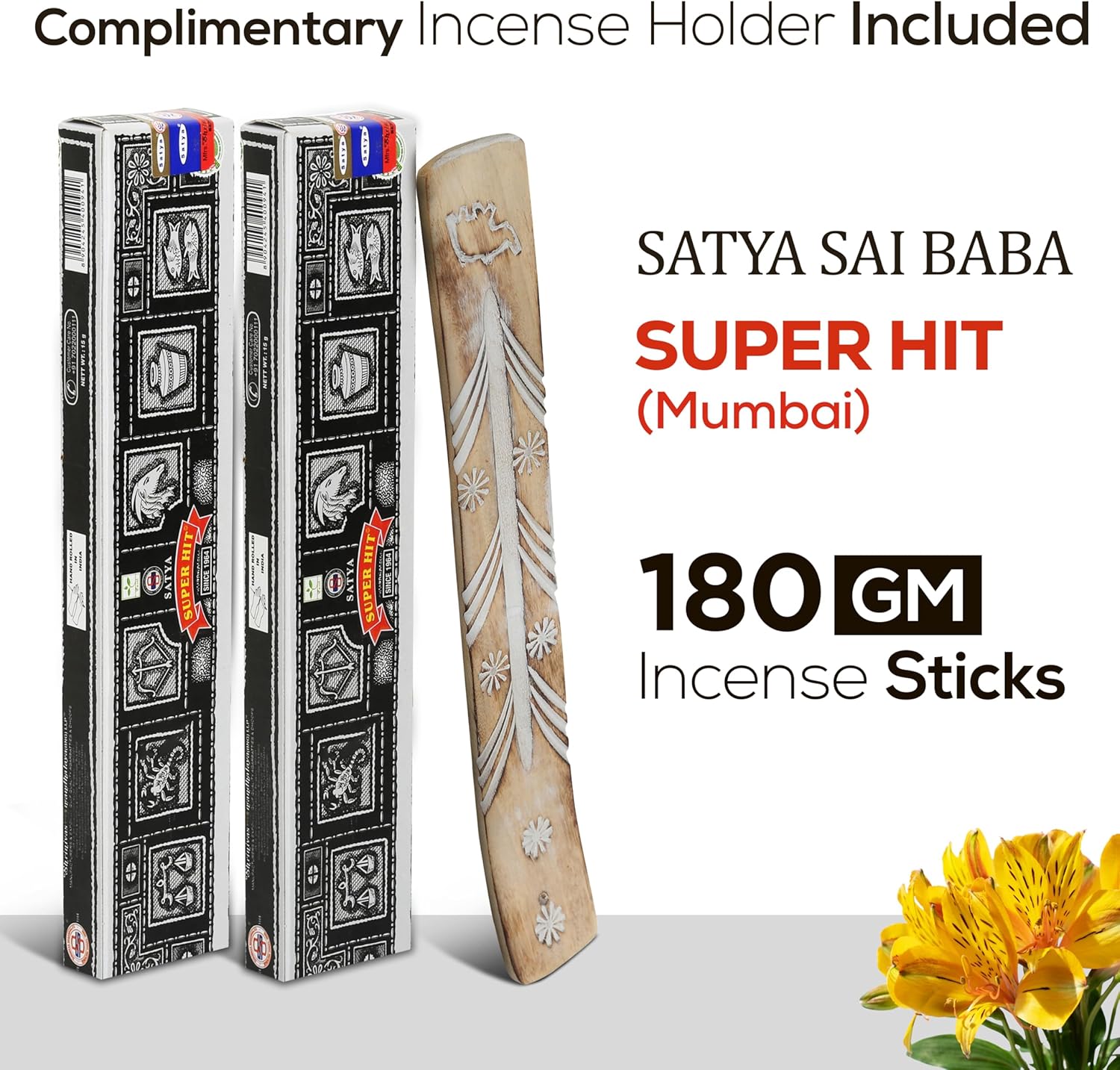 Satya Super Hit Incense Sticks 15gmx12 with Raajsee Holder