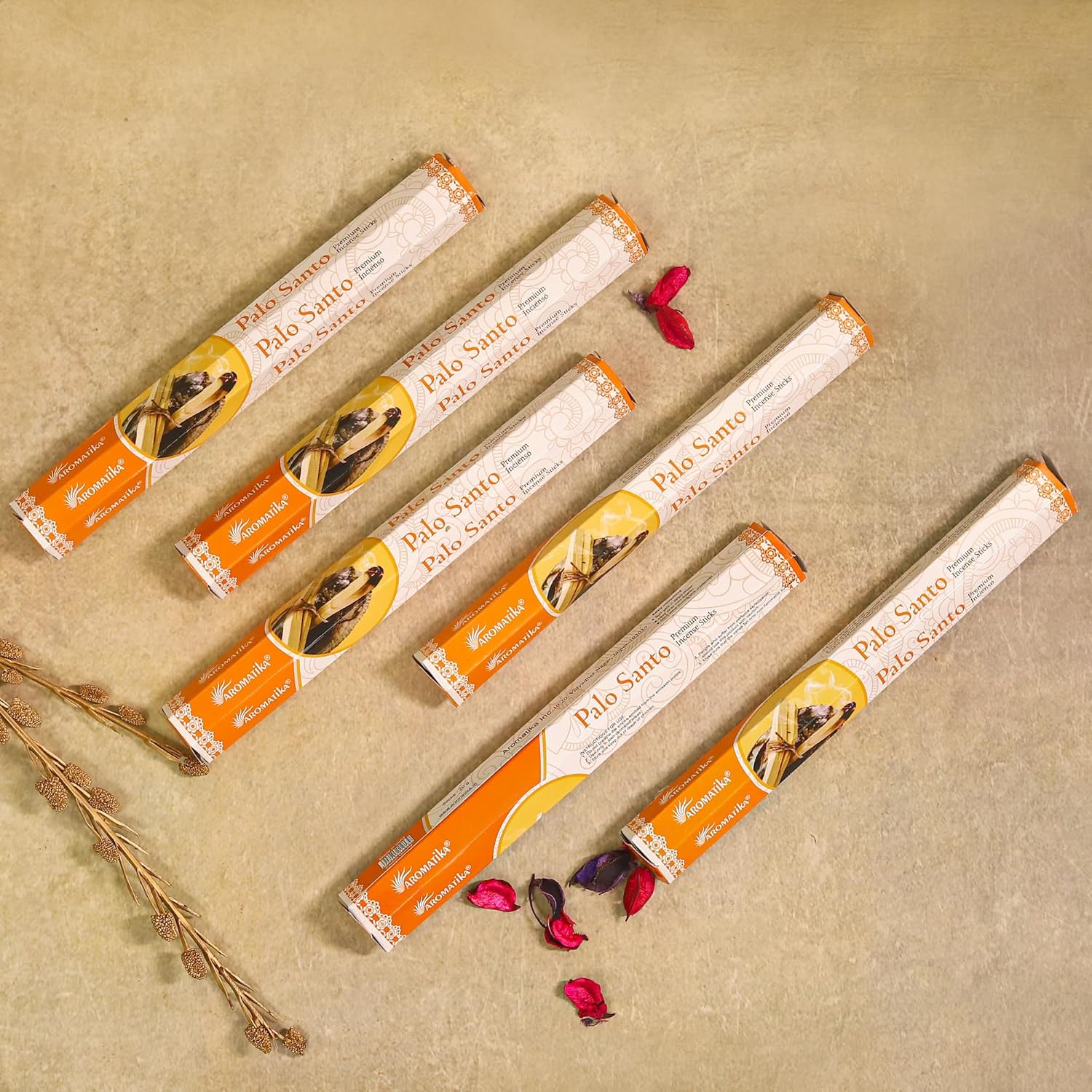ARO VATIKA Palo Santo Hexa Incense Sticks Set of 120