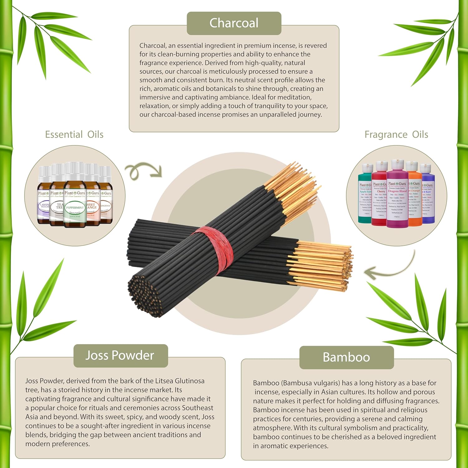 Frankincense Incense Sticks 7 Inch Bulk Bundle