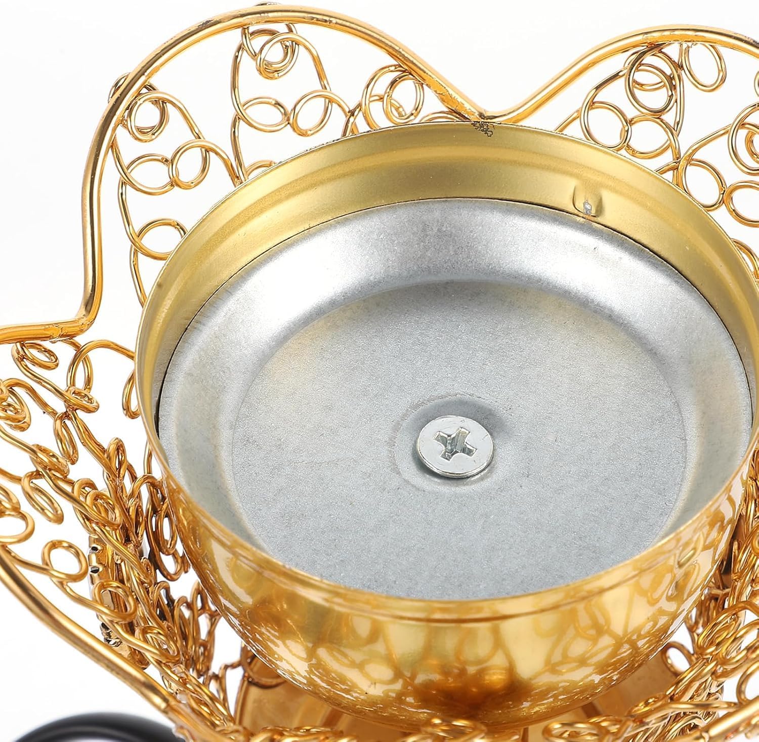 Gold Electric Incense Burner Holder for Home Decor