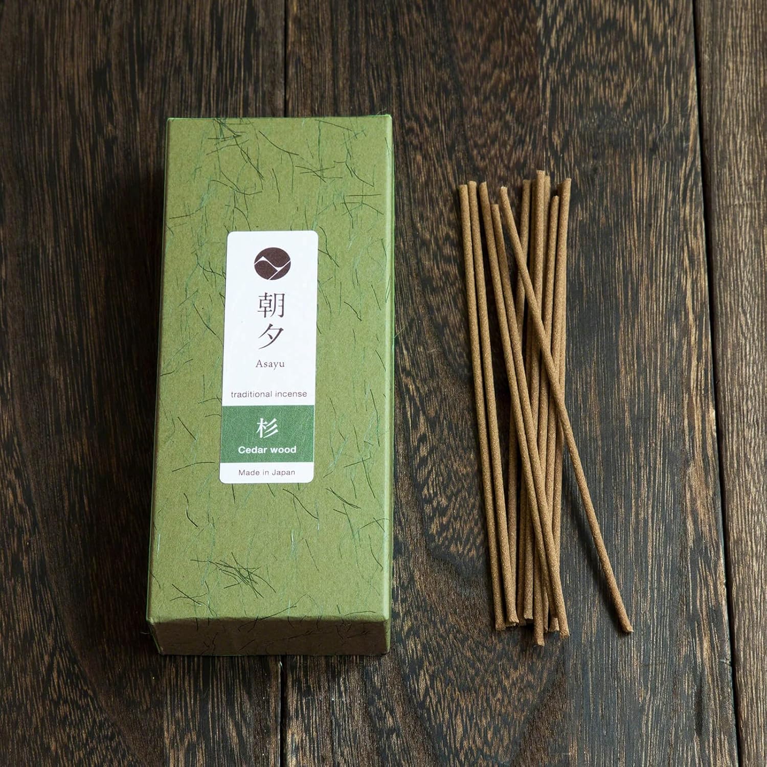 Asayu Japan Cedar Wood Incense Sticks for Meditation and Relaxation