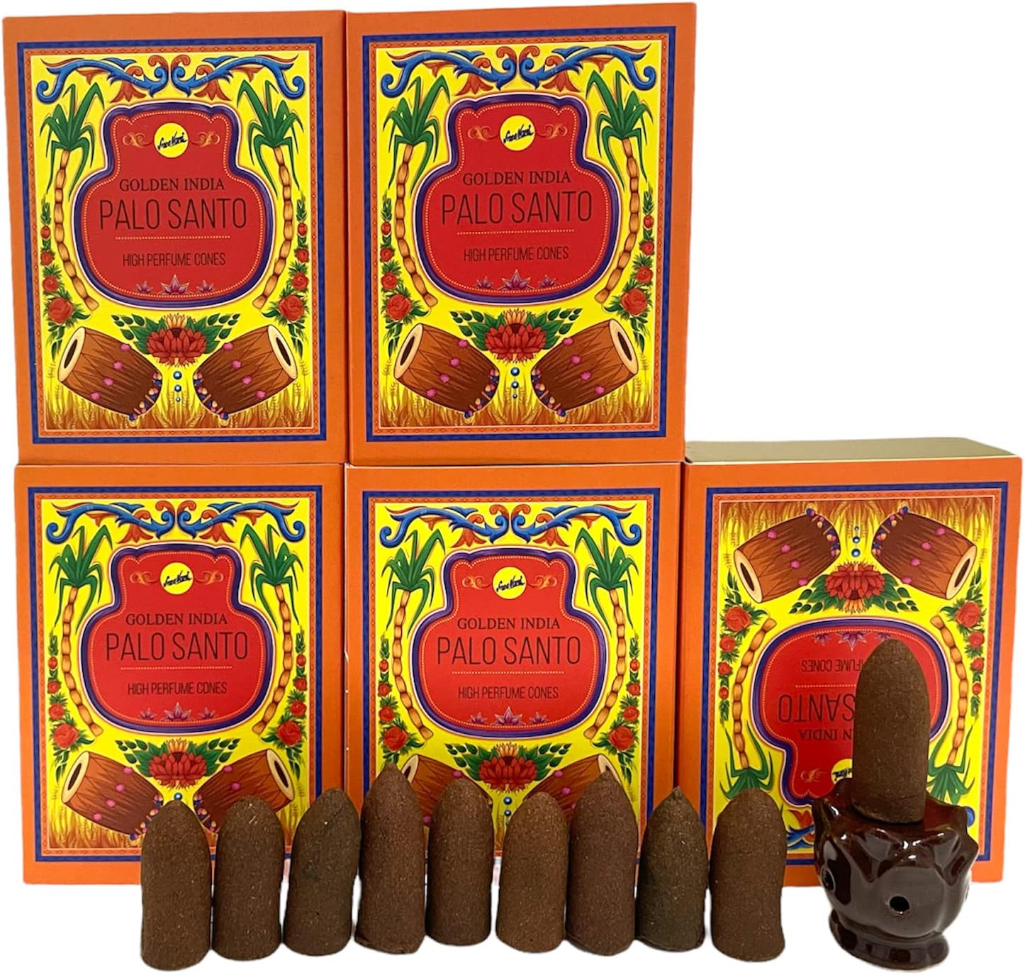 Govinda Palo Santo Sreevani Backflow Incense Cones 50 Pack