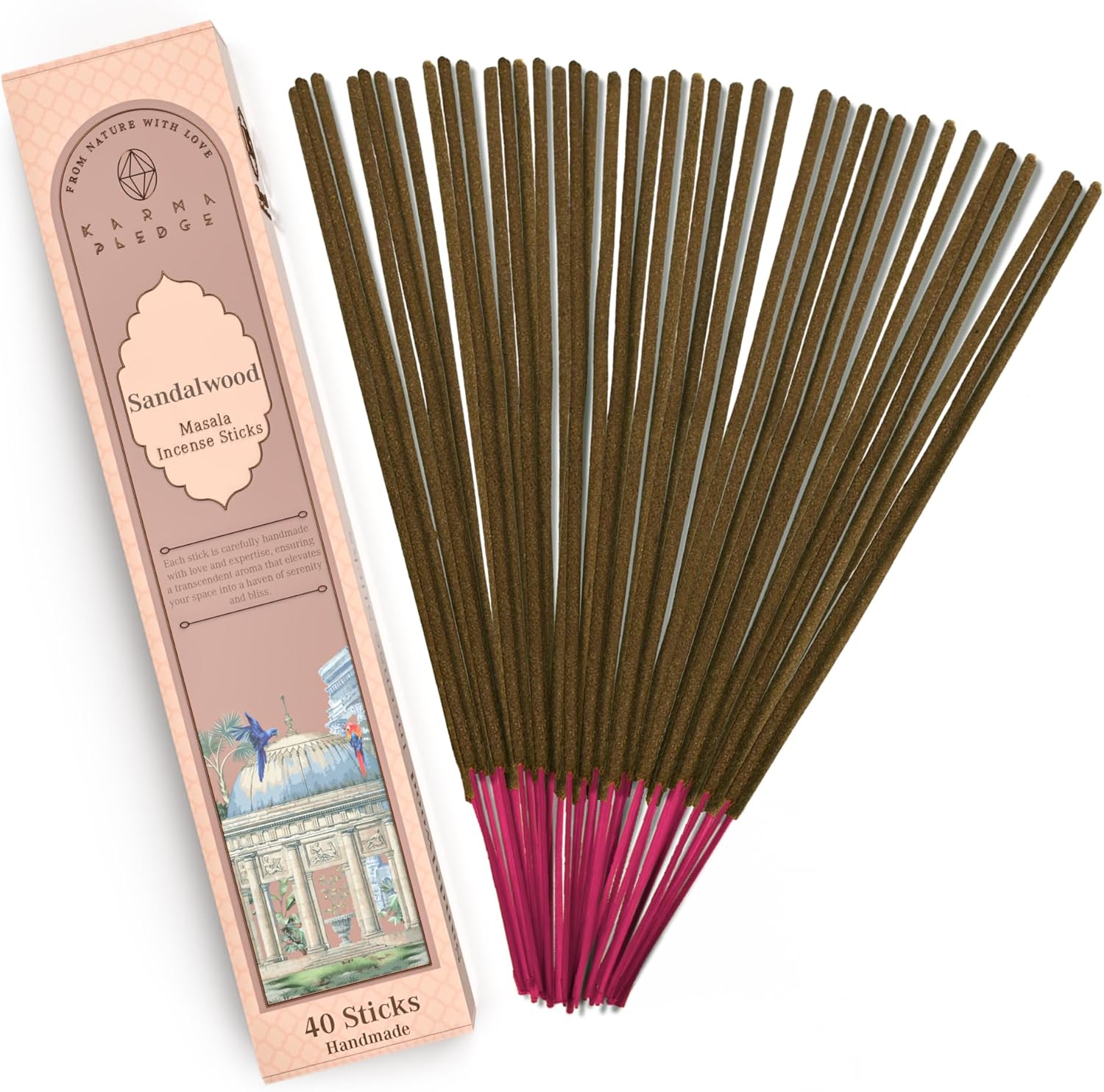 Karma Pledge Sandalwood Incense Sticks 40 Pack