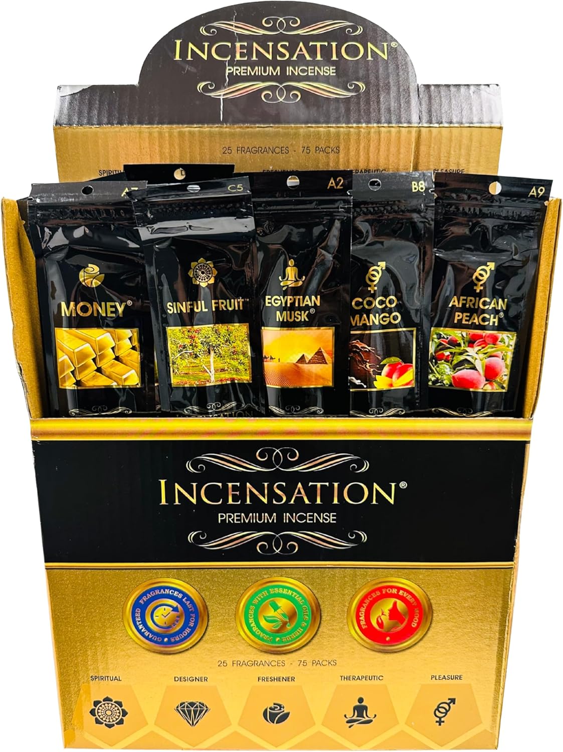 Incensation Assorted Incense Sticks Pack of 15