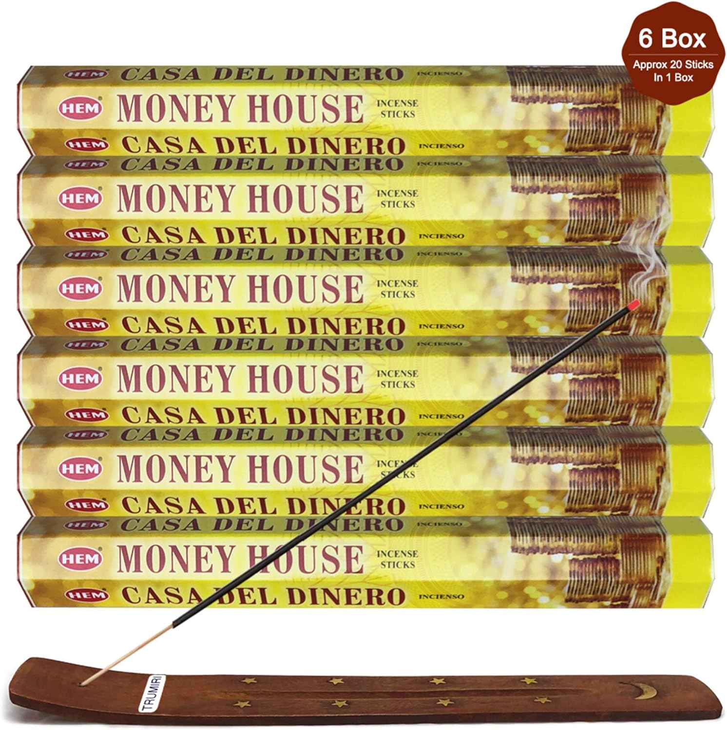 HEM Money House Incense Sticks 120 Sticks 6 Boxes