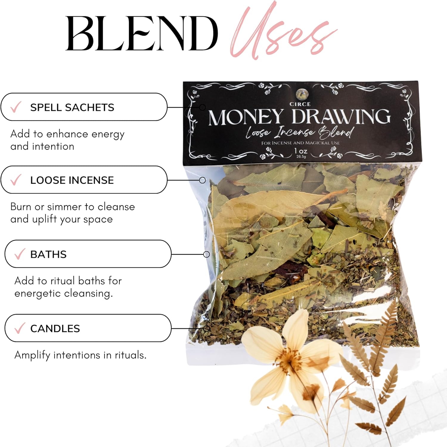 Circe Loose Herb Incense for Wealth and Abundance 1oz