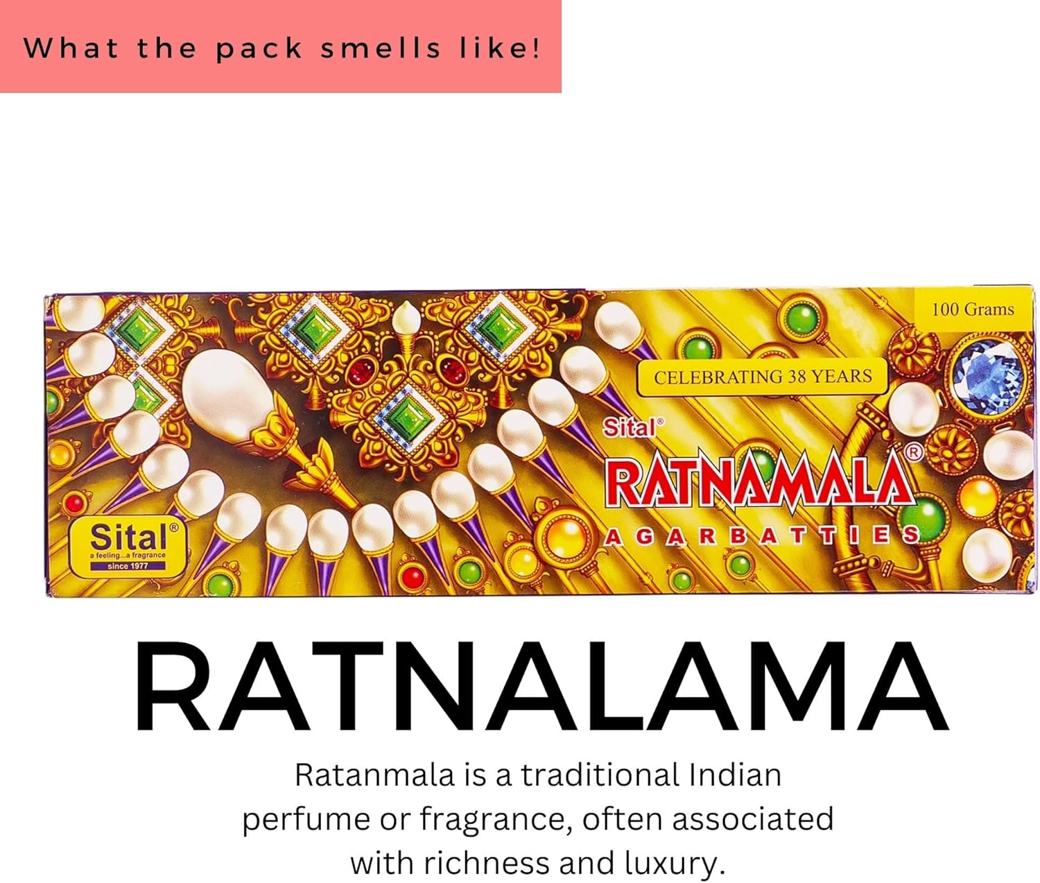 Hashcart Ratnamala Organic Incense Sticks 50 Pack