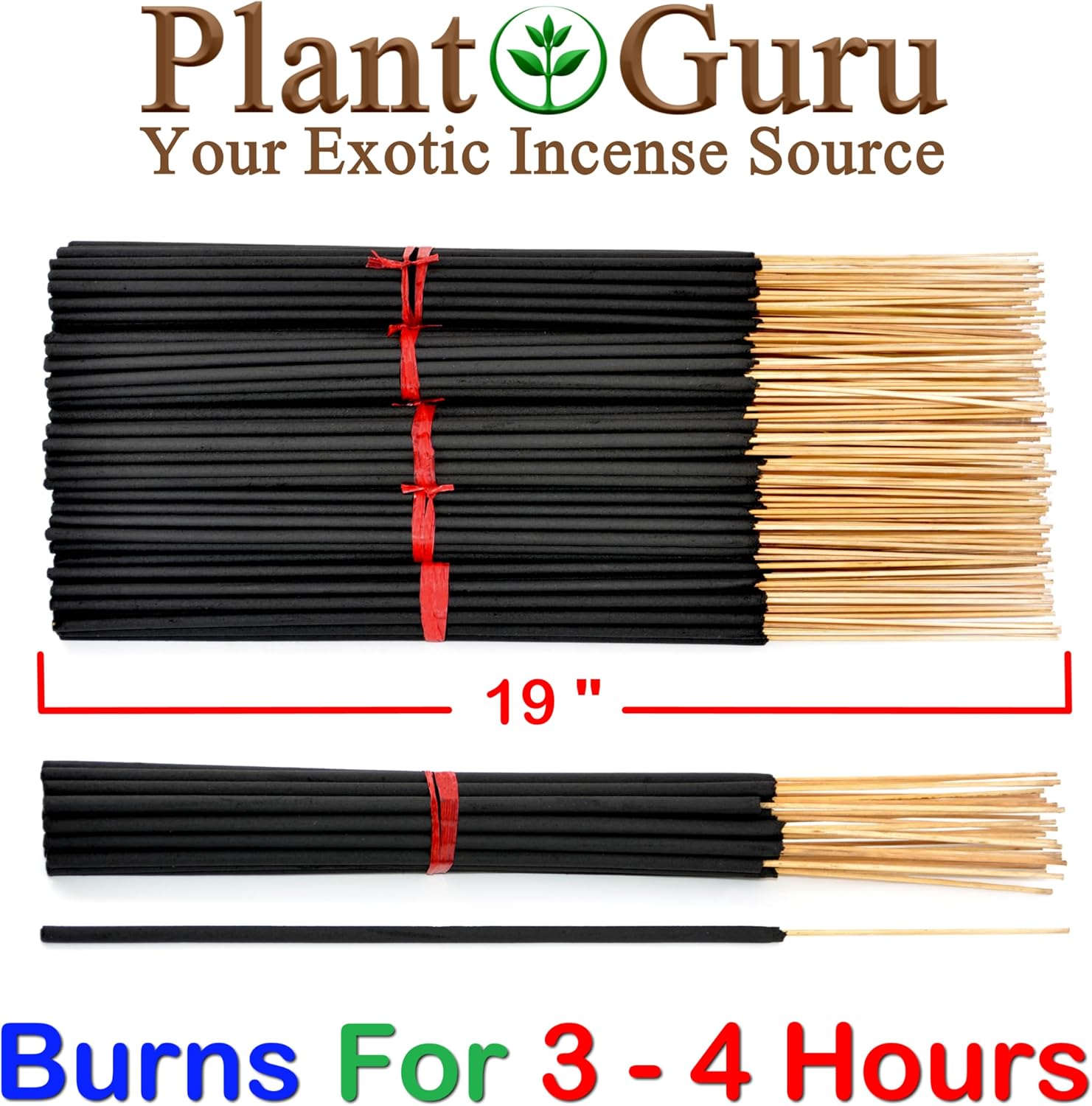 Plant Guru Frankincense Incense Sticks Jumbo 19 Inch Long