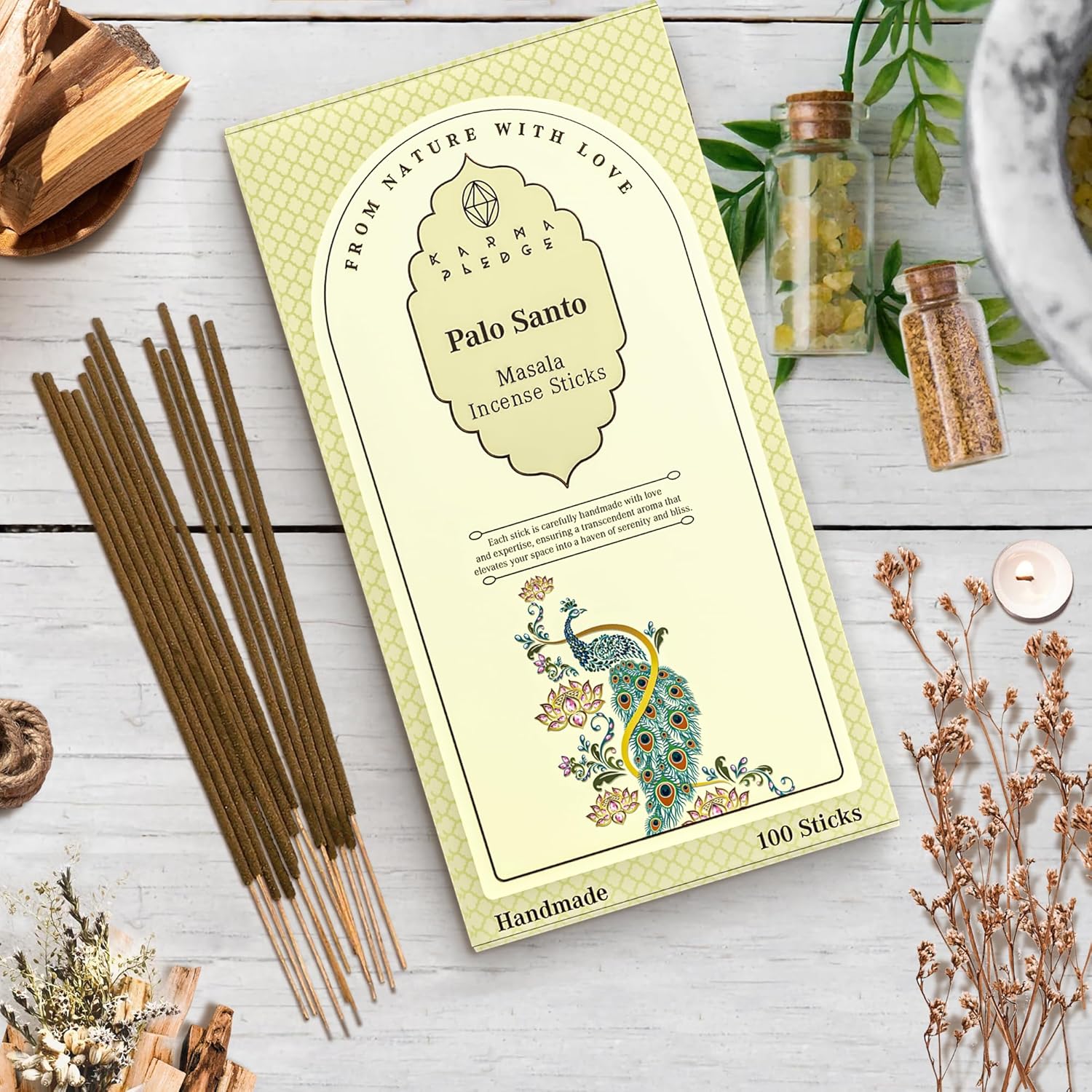 Karma Pledge Palo Santo Incense Sticks Pack of 100