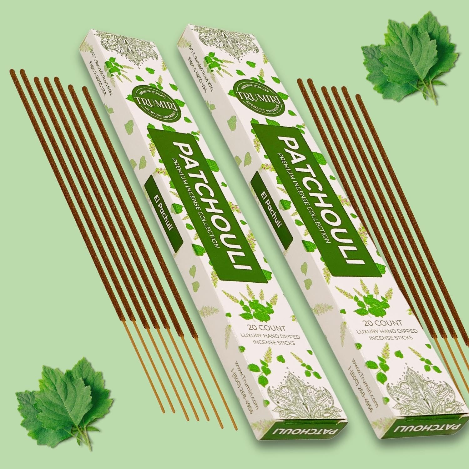 Patchouli Incense Sticks - 40 Sticks Dual Pack