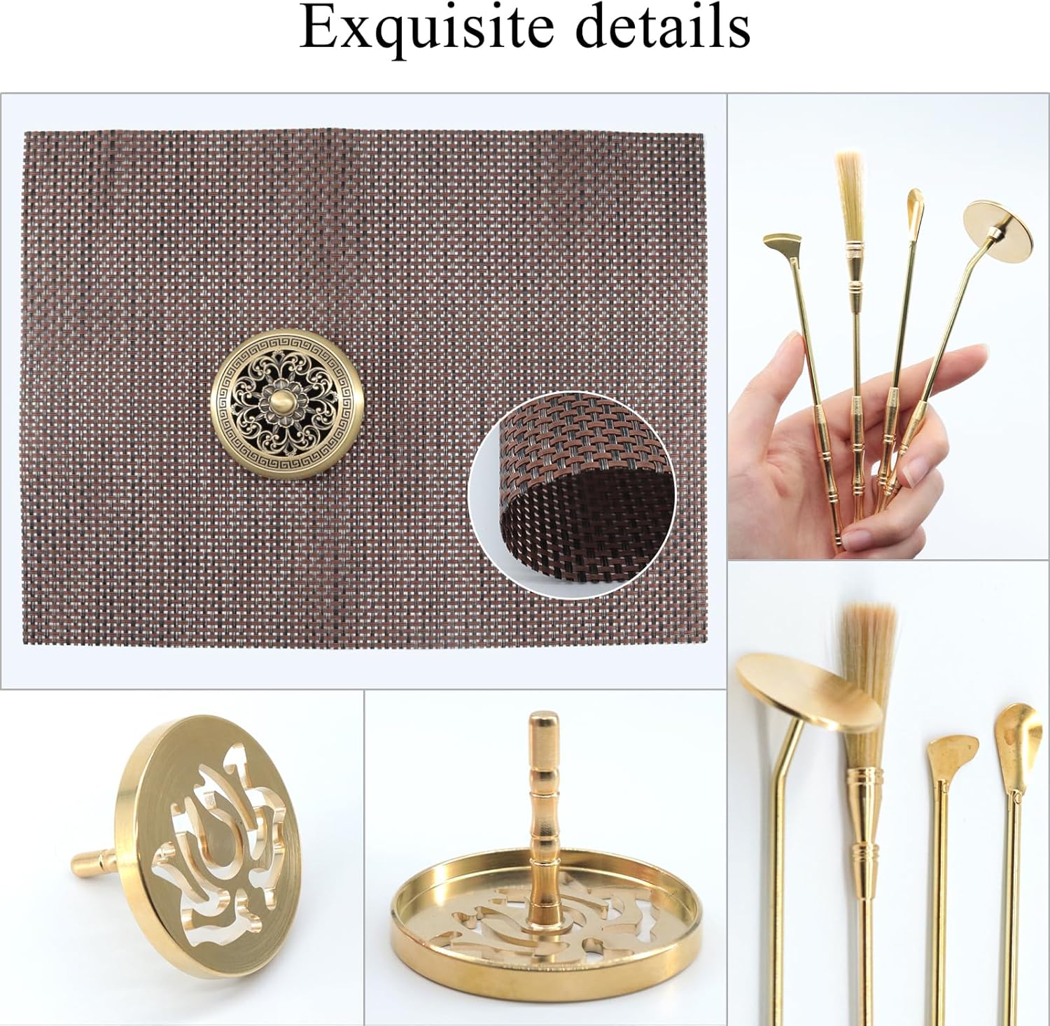 Yawlsow 17Pcs Incense Burner Kit for Meditation and Yoga
