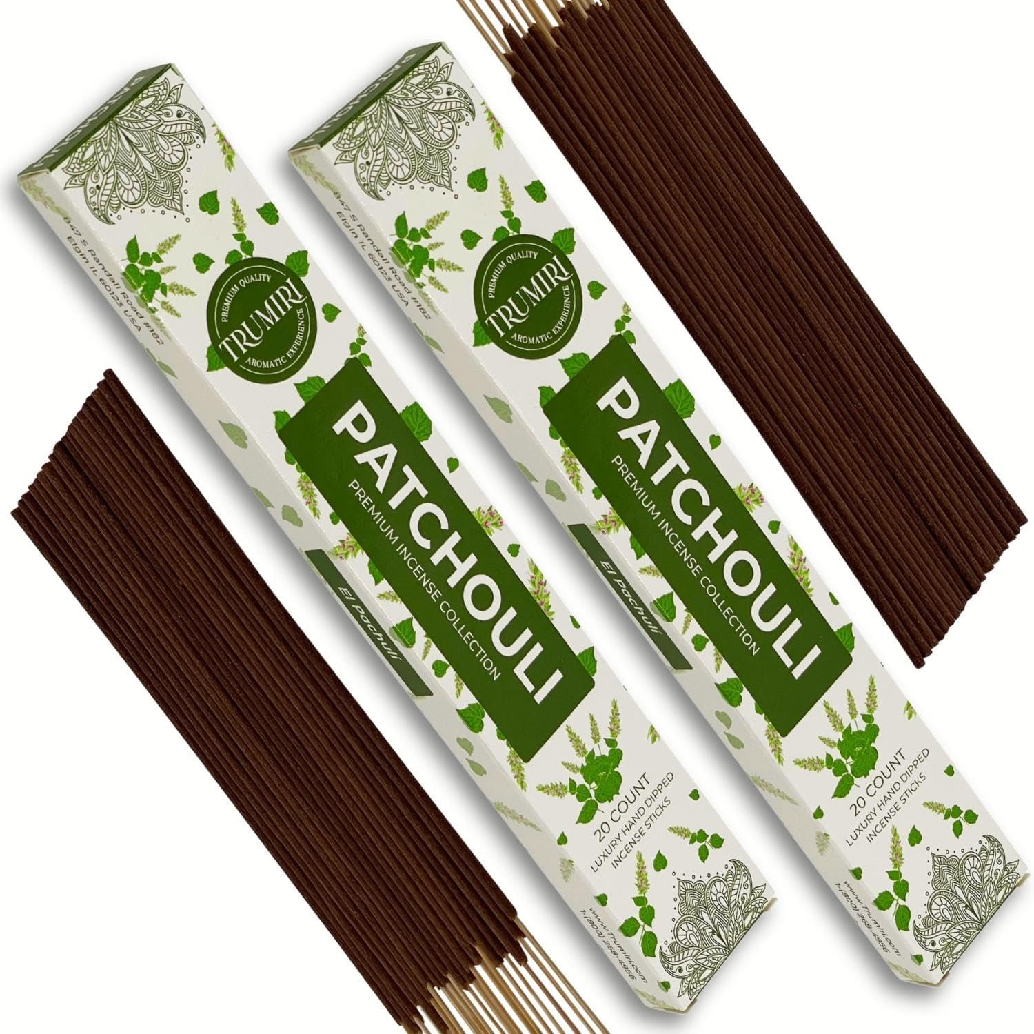 Patchouli Incense Sticks - 40 Sticks Dual Pack